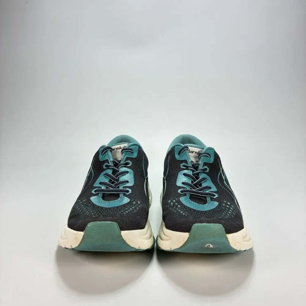 Dansko Pace Teal Black Lace Up Walking Shoes 4205757500 Womens Size US 7.5 EU 38
